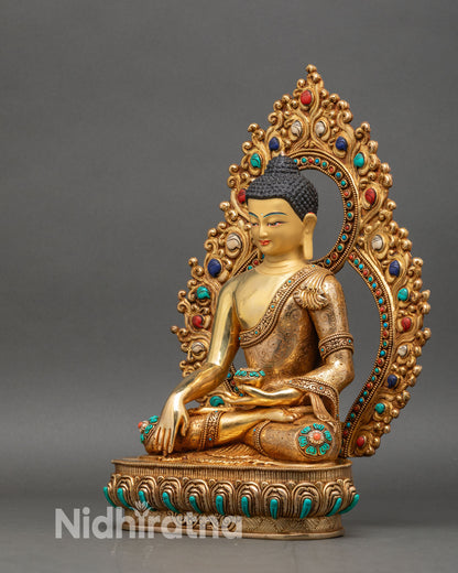Buddha Shakyamuni with Disciples | Himalayan Sacred Sculpture