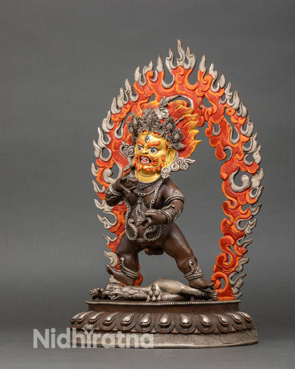 Black Dzambhala Statue | Handcrafted Nepalese Artwork