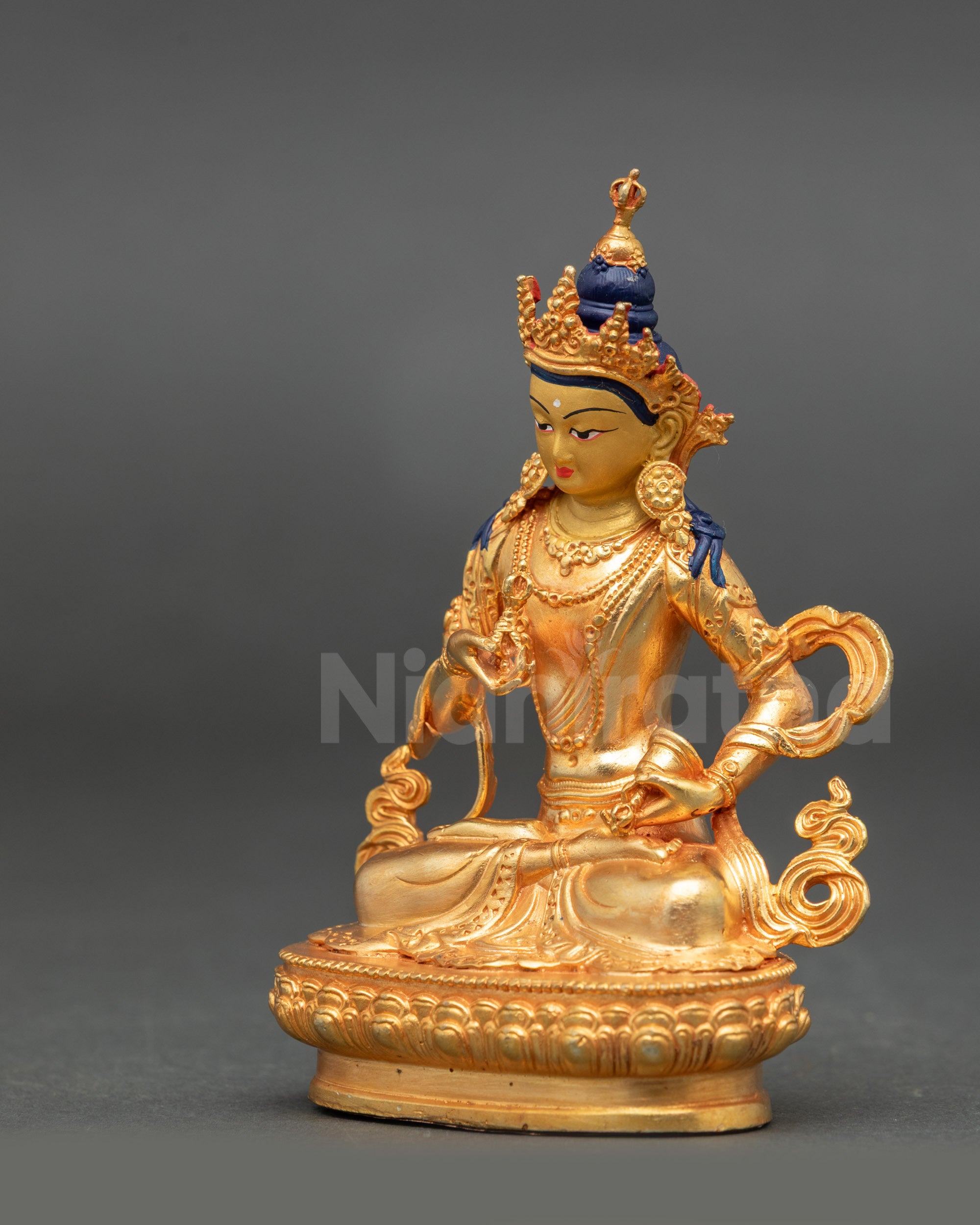 Vajrasattva Statue | Expertly Made Gold Fire-Gilded Buddhist Deity