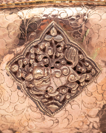 Himalayan Sangbour Incense Burner | Copper Buddhist Ritual Burner