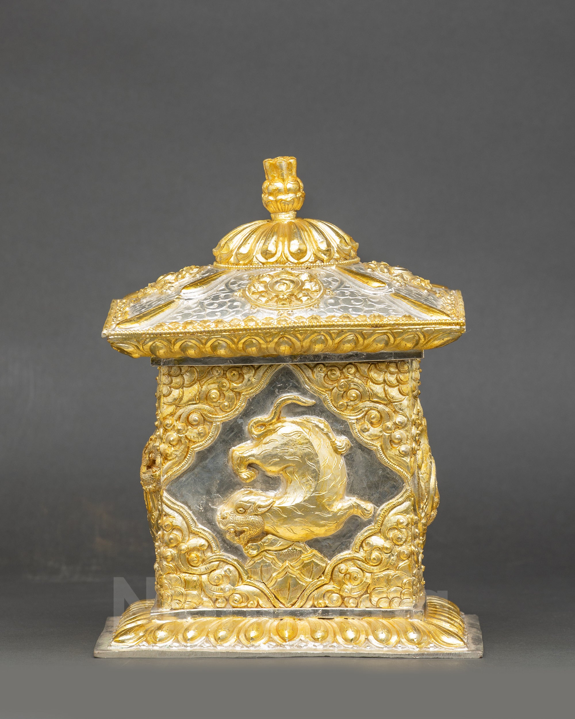 Buddhist Treasure Box for Sacred Ornaments and Jewelry