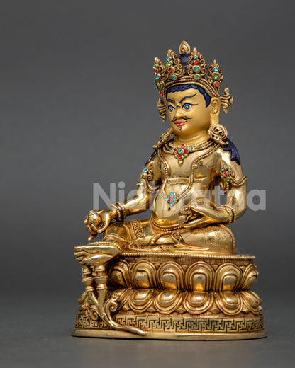 Dzambhala Statue | Buddhist Wealth Deity from Nepal