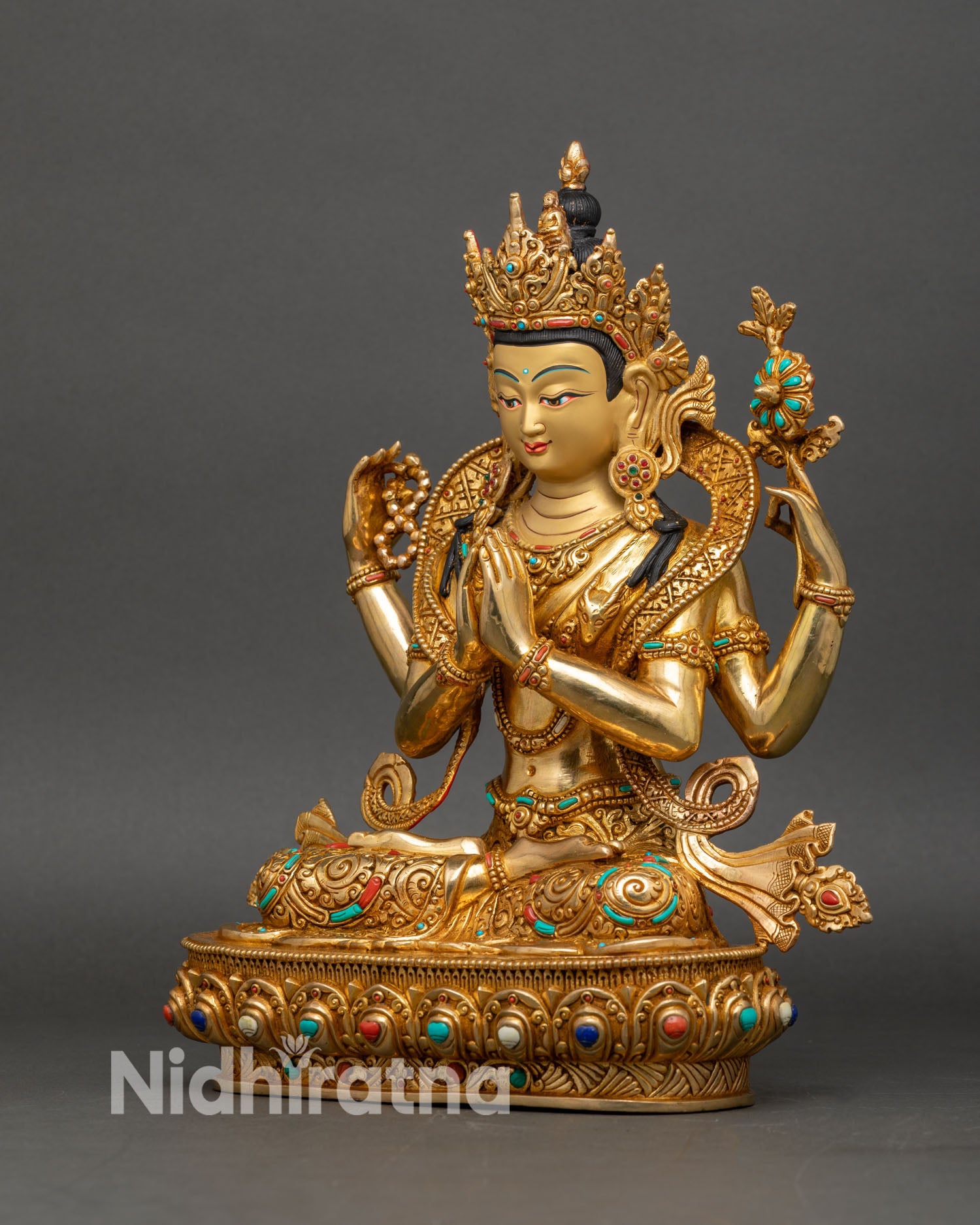 Chenrezig Statue | Handcrafted Tibetan Artwork