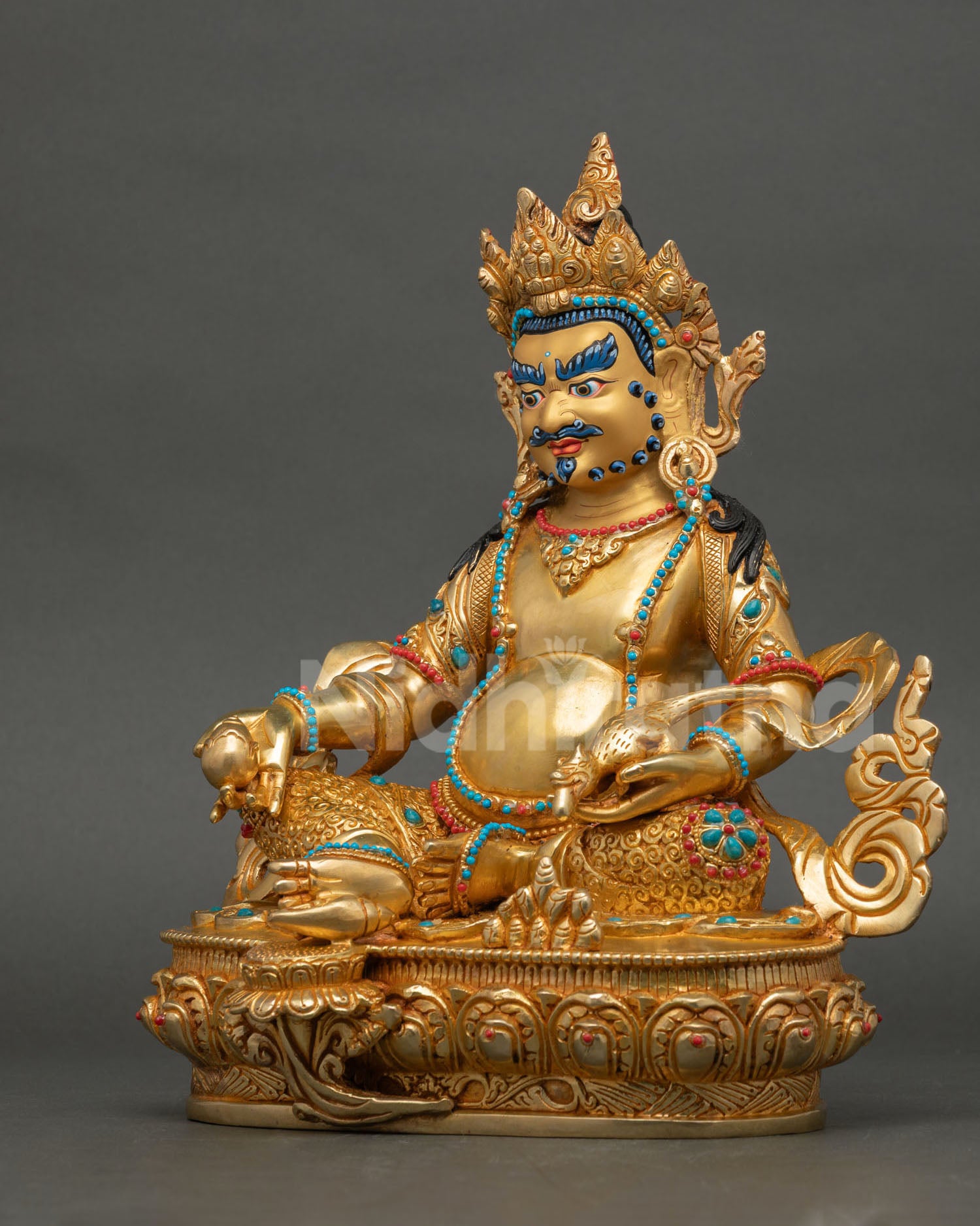 Dzambhala Statue | Buddhist Prosperity Deity Artwork