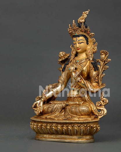 White Tara Buddha Statue | Authentic Himalayan Art for Meditation