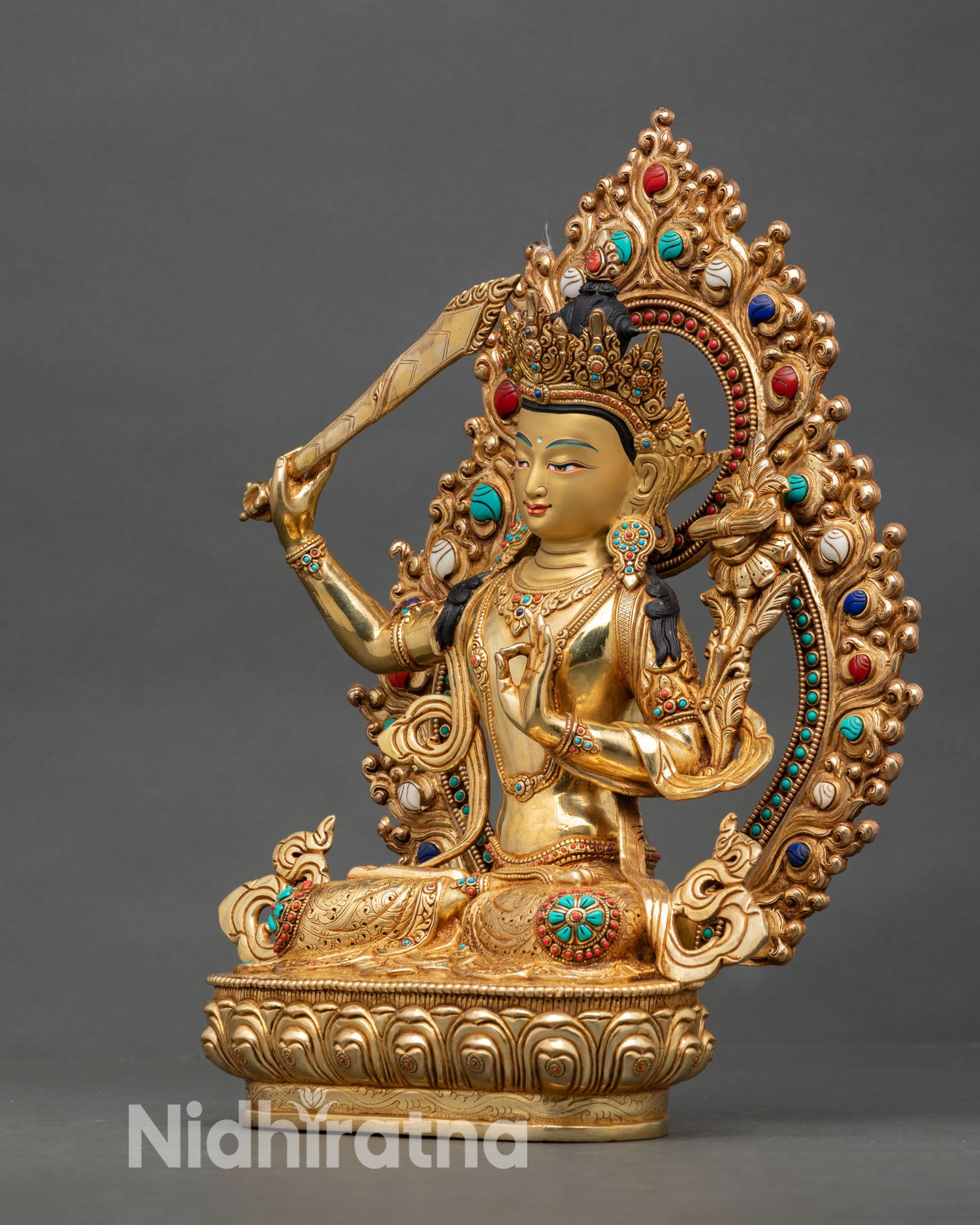 Manjushri Sculpture | Bodhisattva of Wisdom