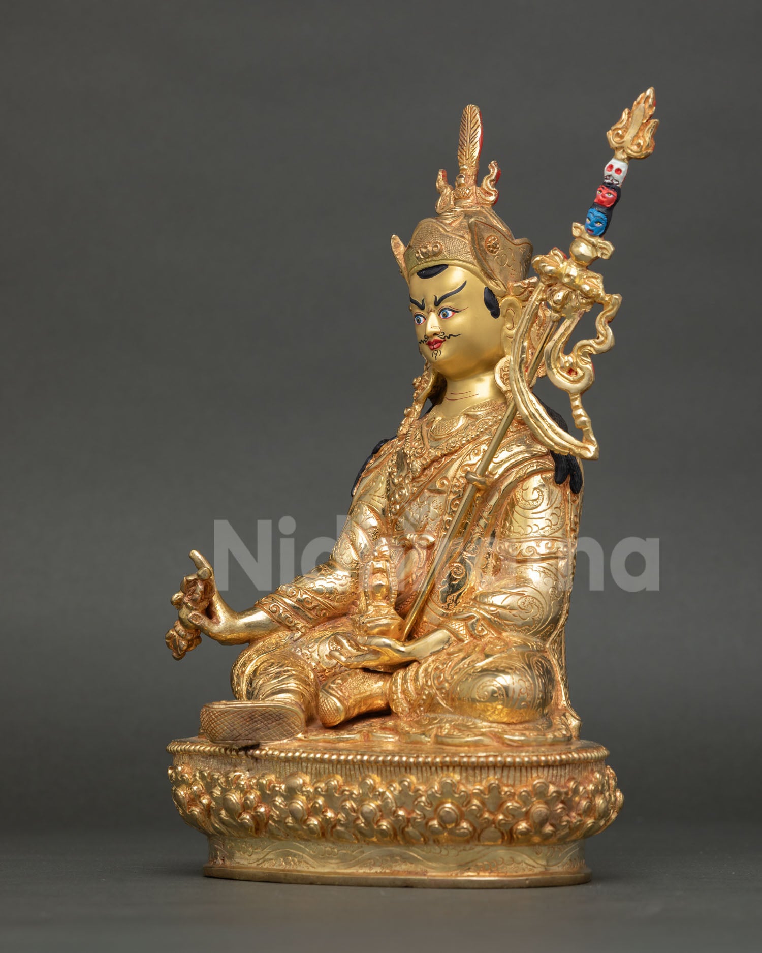 Guru Rinpoche Statue for Spiritual Home Altar Decor