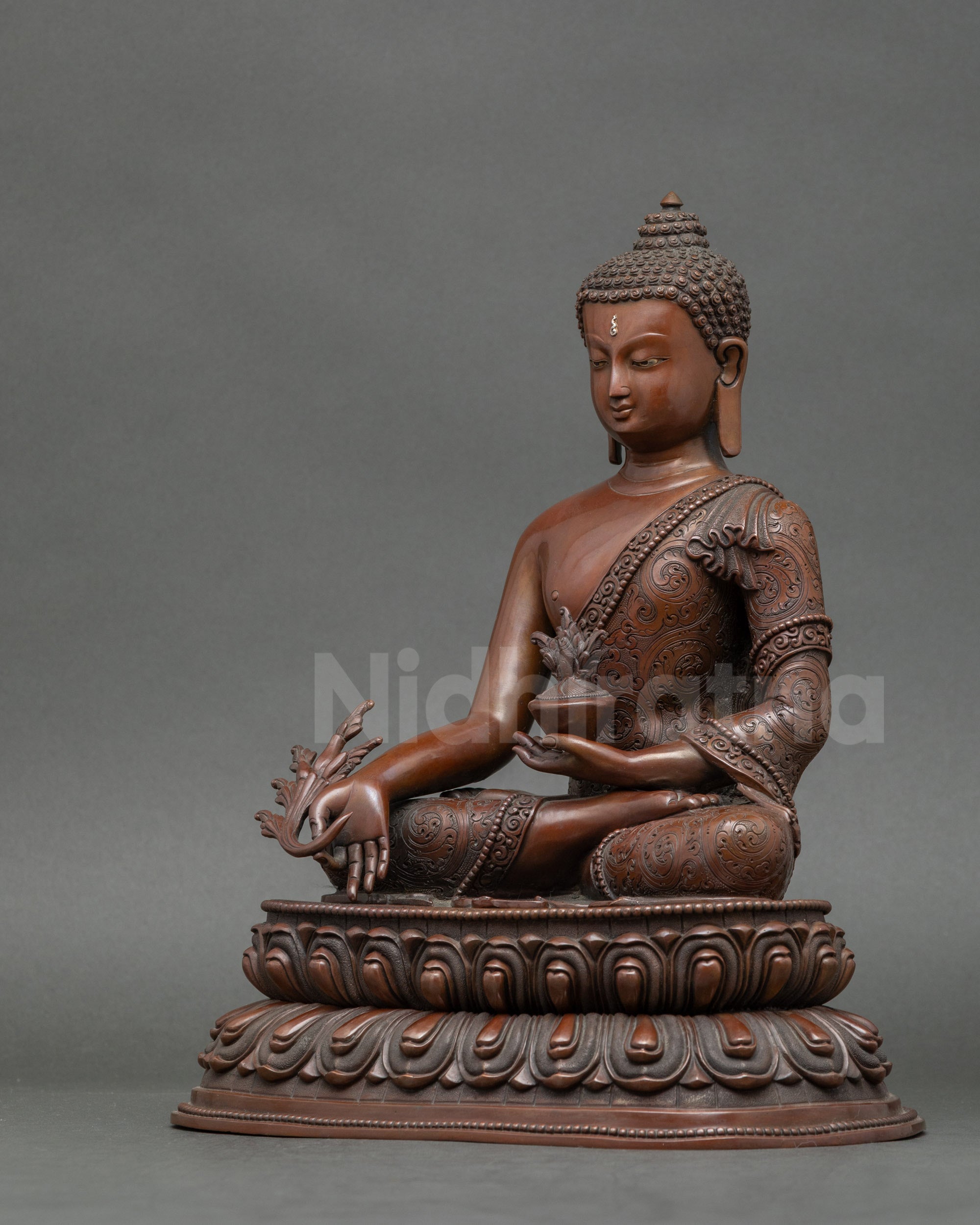 Triple Buddha Statue Set | Handcrafted Himalayan Spiritual Sculpture