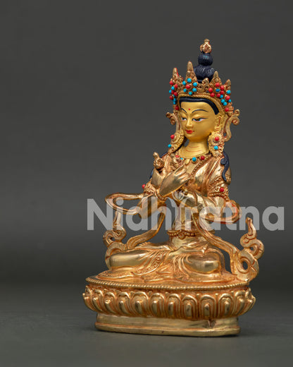 Vajradhara Statue | 24K Gold Fire Gilded Artwork