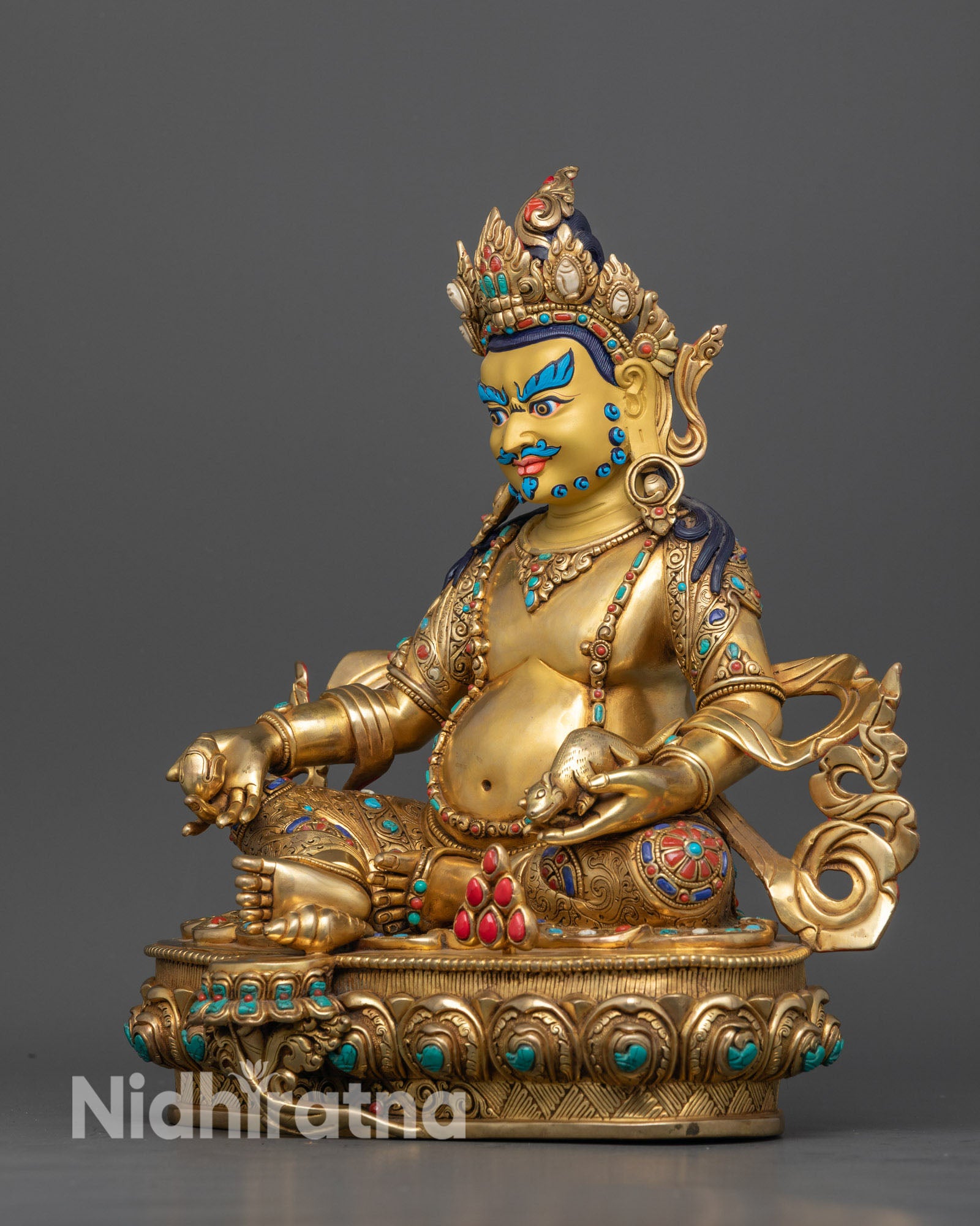 Wealth Deity Dzambhala Statue: For Prosperity & Spiritual Abundance