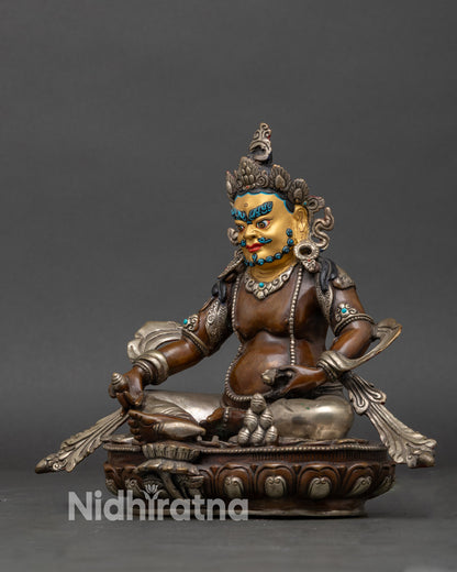 Nepalese Dzambhala Statue | Prosperity and Abundance Deity Sculpture