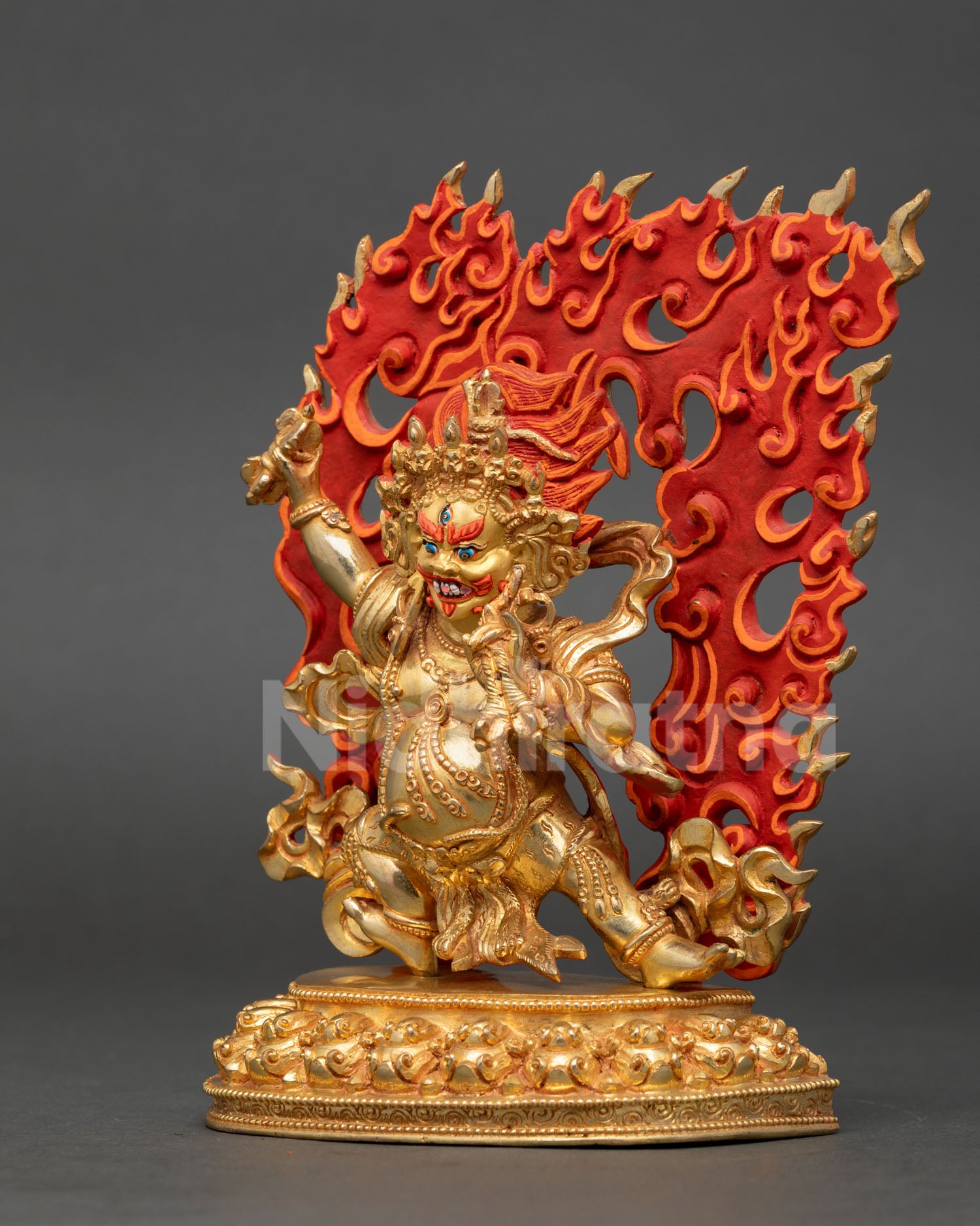 Guardian Deity Vajrapani Statue | Buddhist Sculpture for Altar