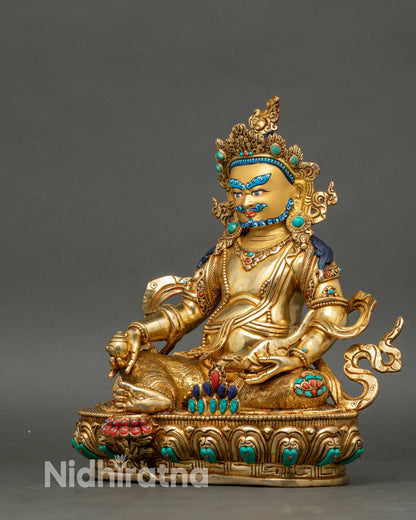 Nepalese Wealth Deity Dzambhala Statue for Spiritual Decor