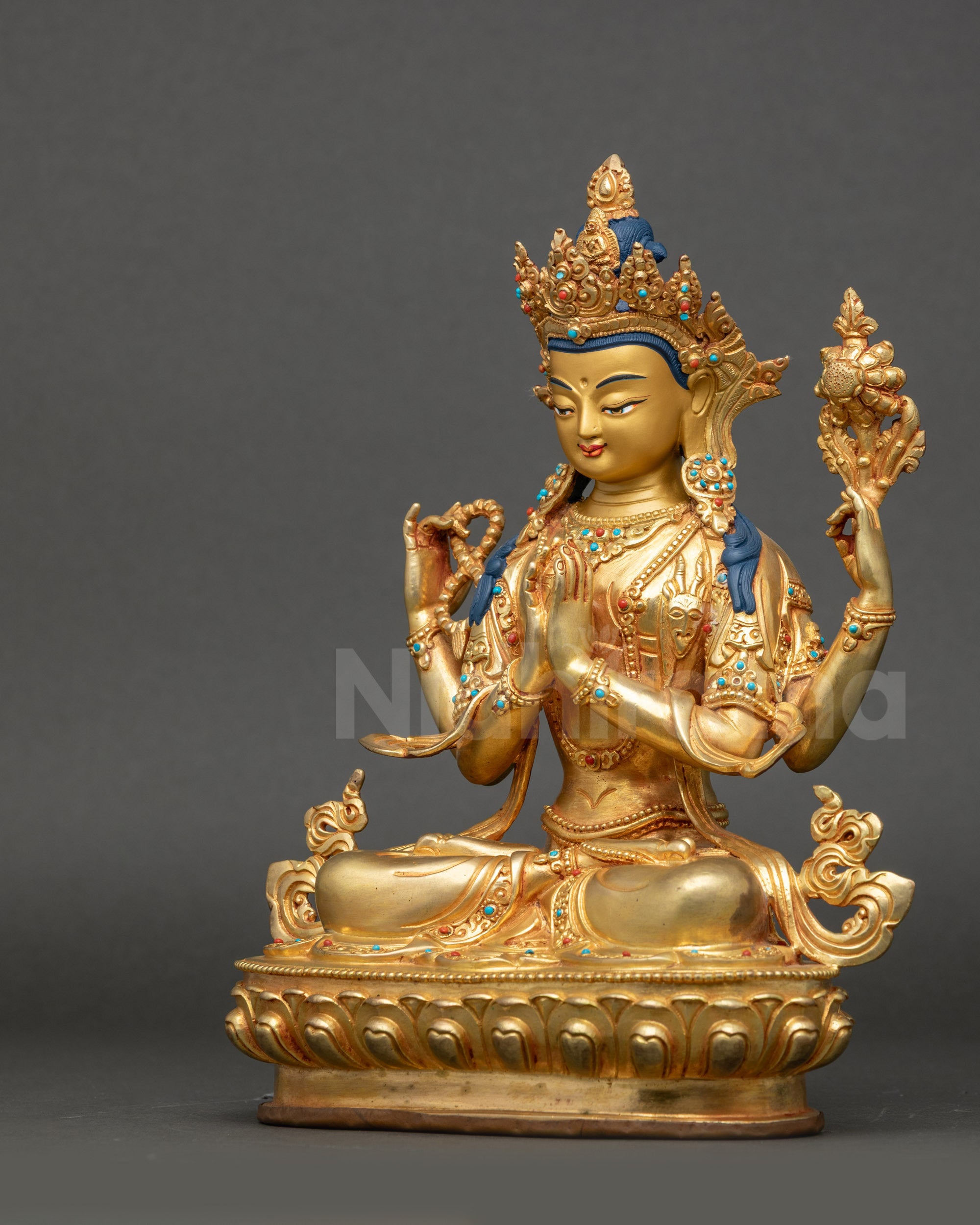 Chenrezig Lord of Compassion | Handmade Himalayan Statue