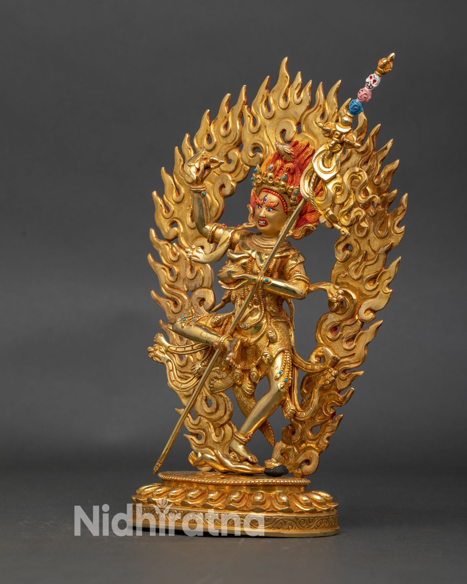 Troma Nagmo Statue – Tibetan Black Wrathful Mother