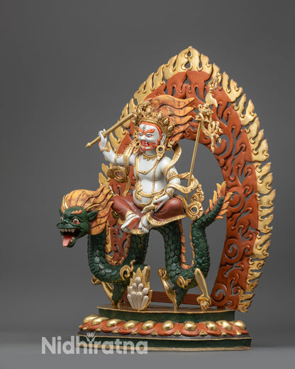 White Dzambhala Statue