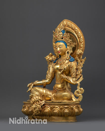 Green Tara Statue