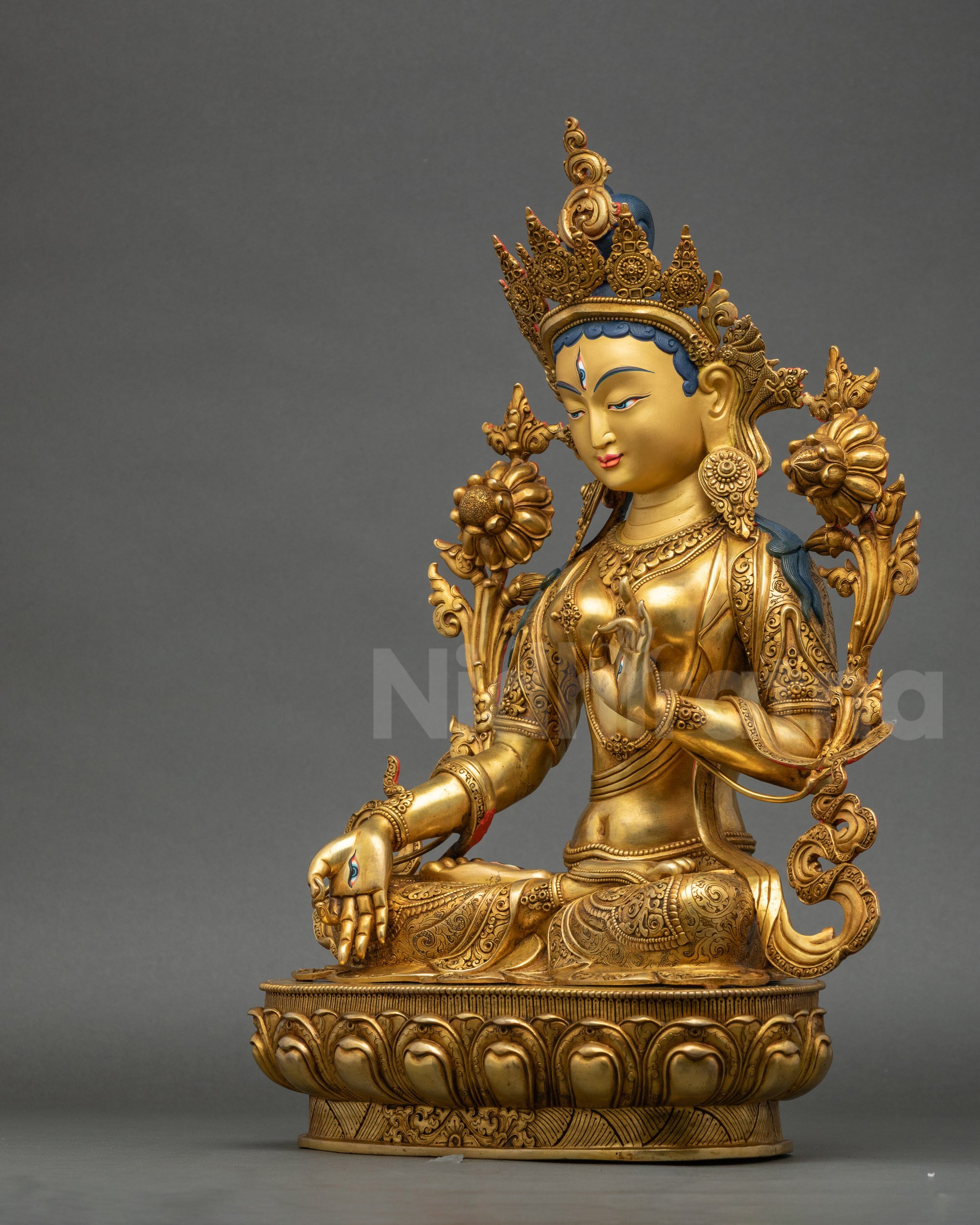 White Liberator Sita Tara Sculpture | Spiritual Protector & Healer