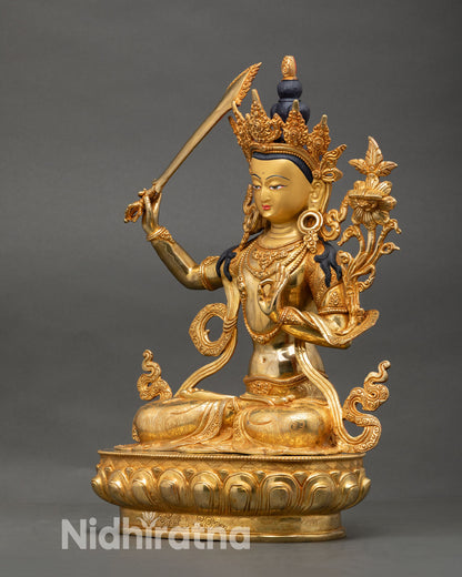 Bodhisattva Manjushri Statue for Sacred Home Decor