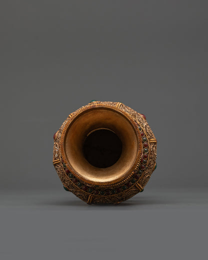 Shop Ceremonial Flower Vase | Authentic Nepalese Craft