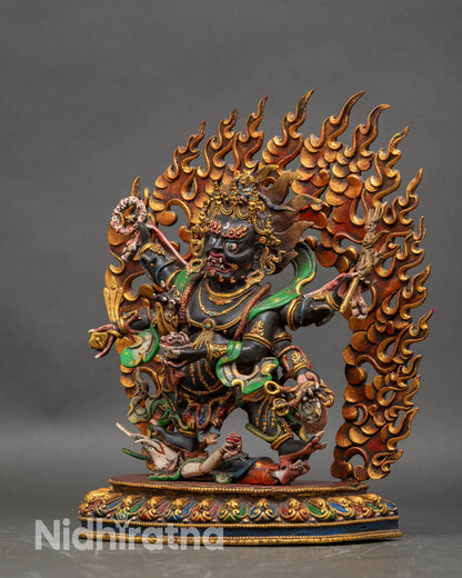 Six Armed Mahakala State | Wrathful Buddhist Protector Deity