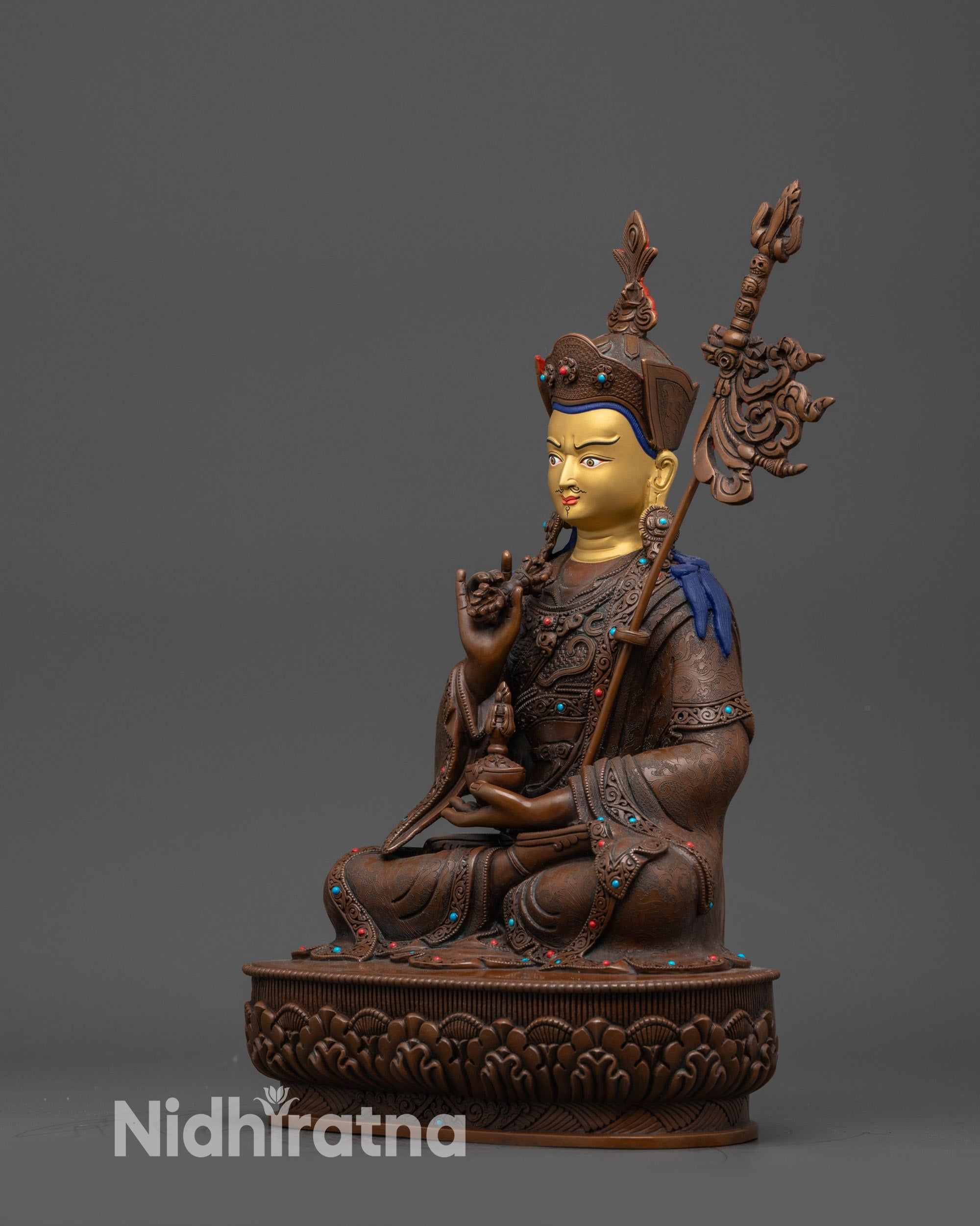 Guru Tsokyé Dorje – Handcrafted Tibetan Buddhist Altar Statue
