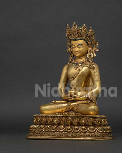 Crowned Amitabha Buddha Statue | Buddha of Infinite Light