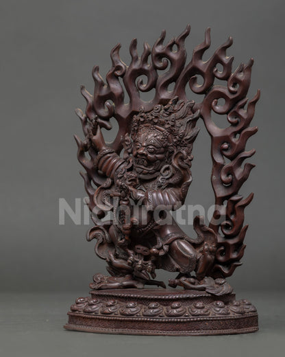 Mahakala Bernagchen Statue | Tibetan Guardian Deity Art