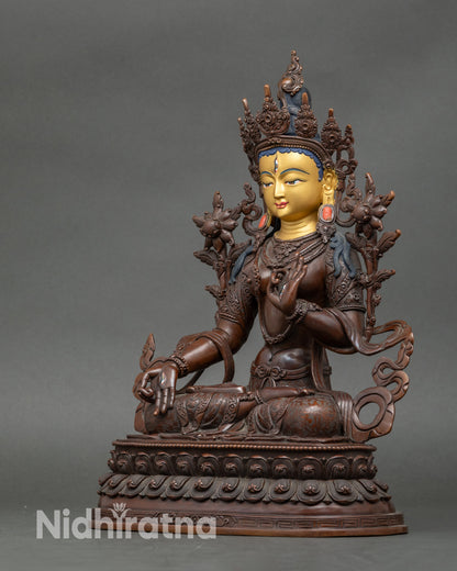 White Tara Goddess Statue | Spiritual Nepalese Artwork