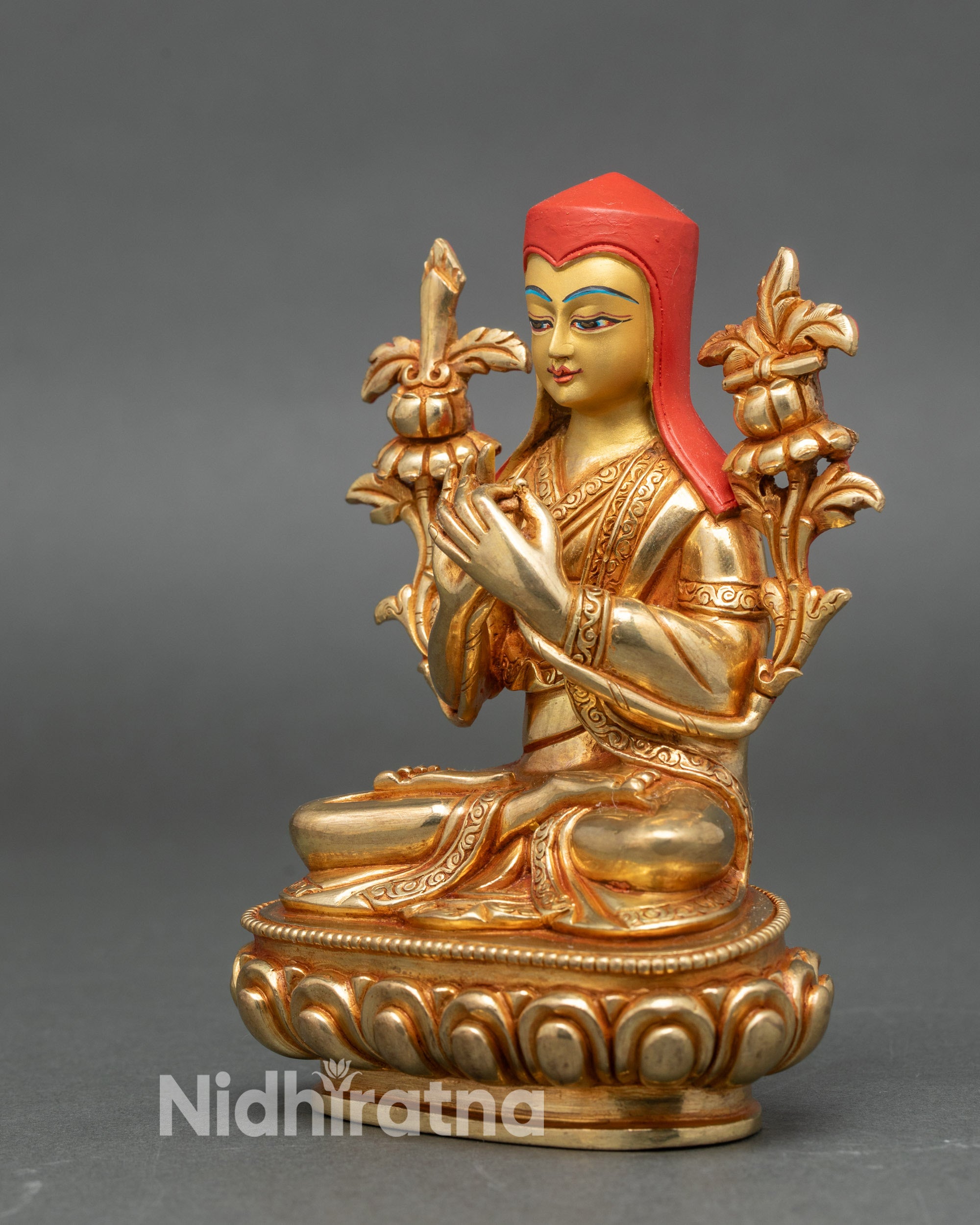 Nepalese Sakya Pandita Statue – Himalayan Buddhist Decor
