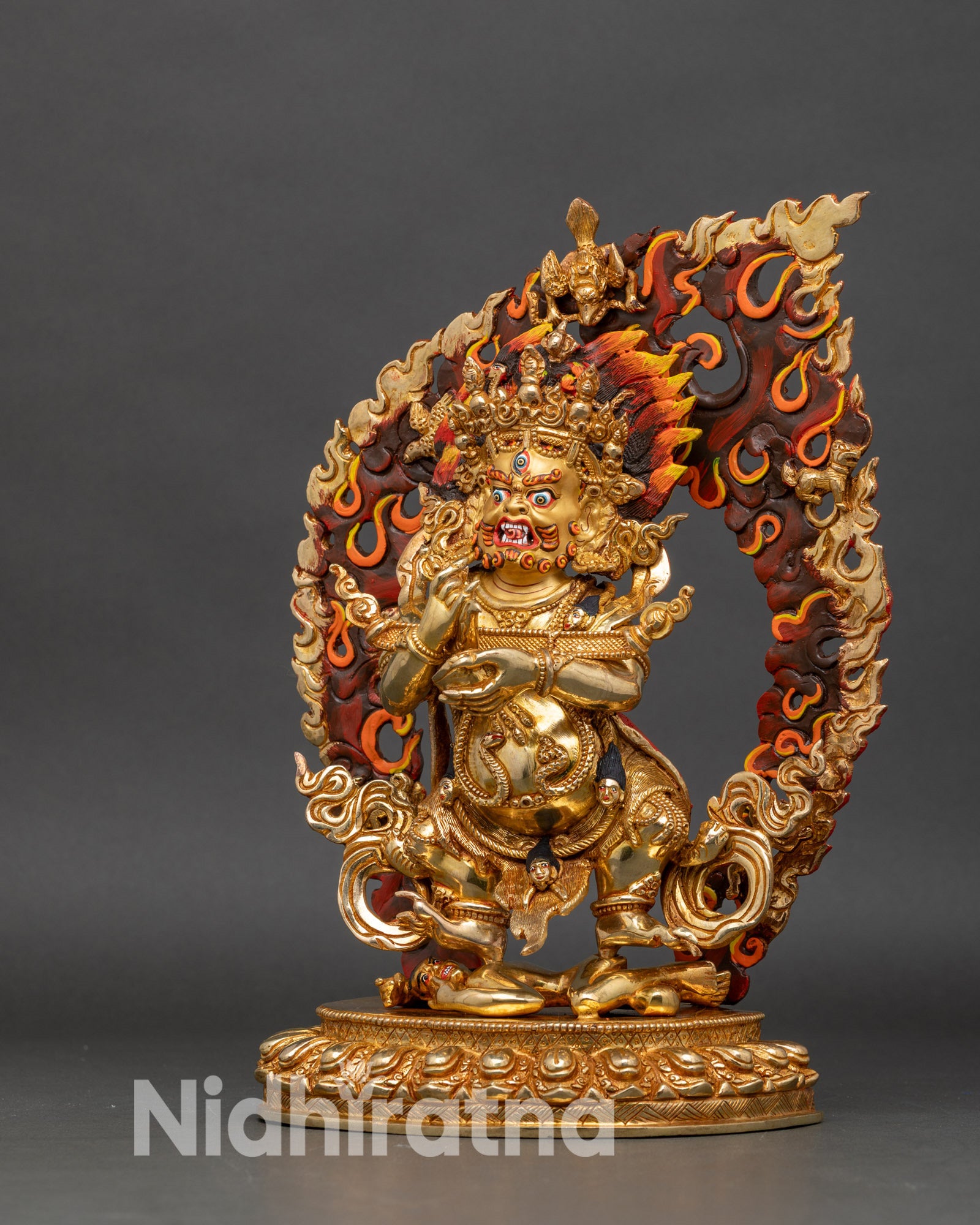 Sakya Mahakala Statue - Tibetan Guardian of Dharma