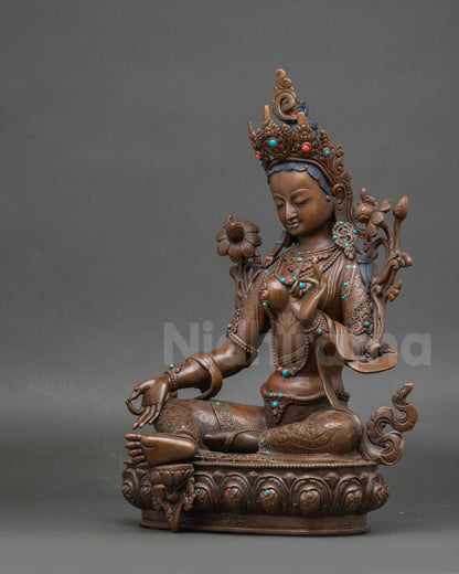 Green Tara Statue