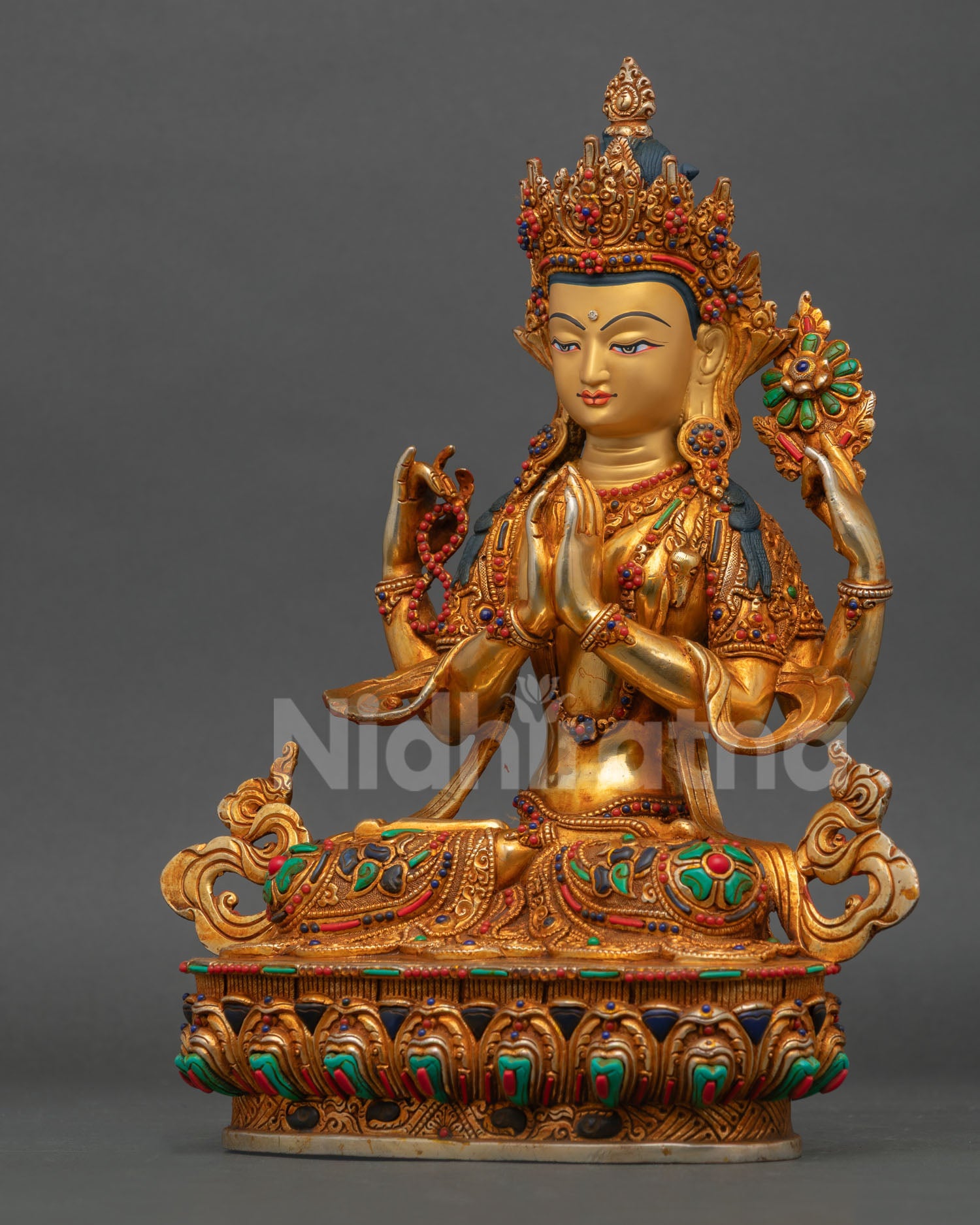 Chenrezig Statue | Nepalese Artisan-Crafted Artwork
