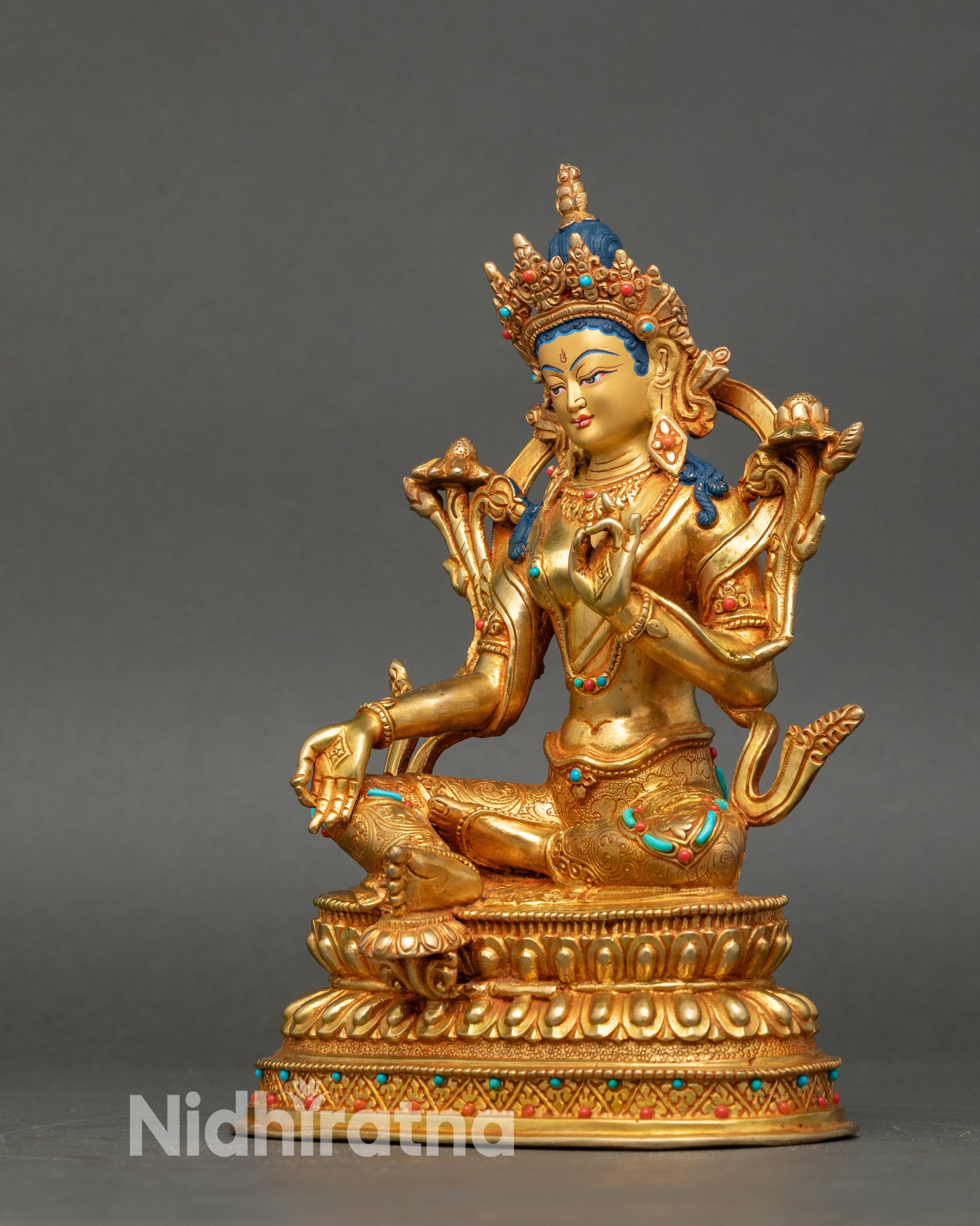 Green Tara Statue –  Female Buddha of Tibetan Buddhism