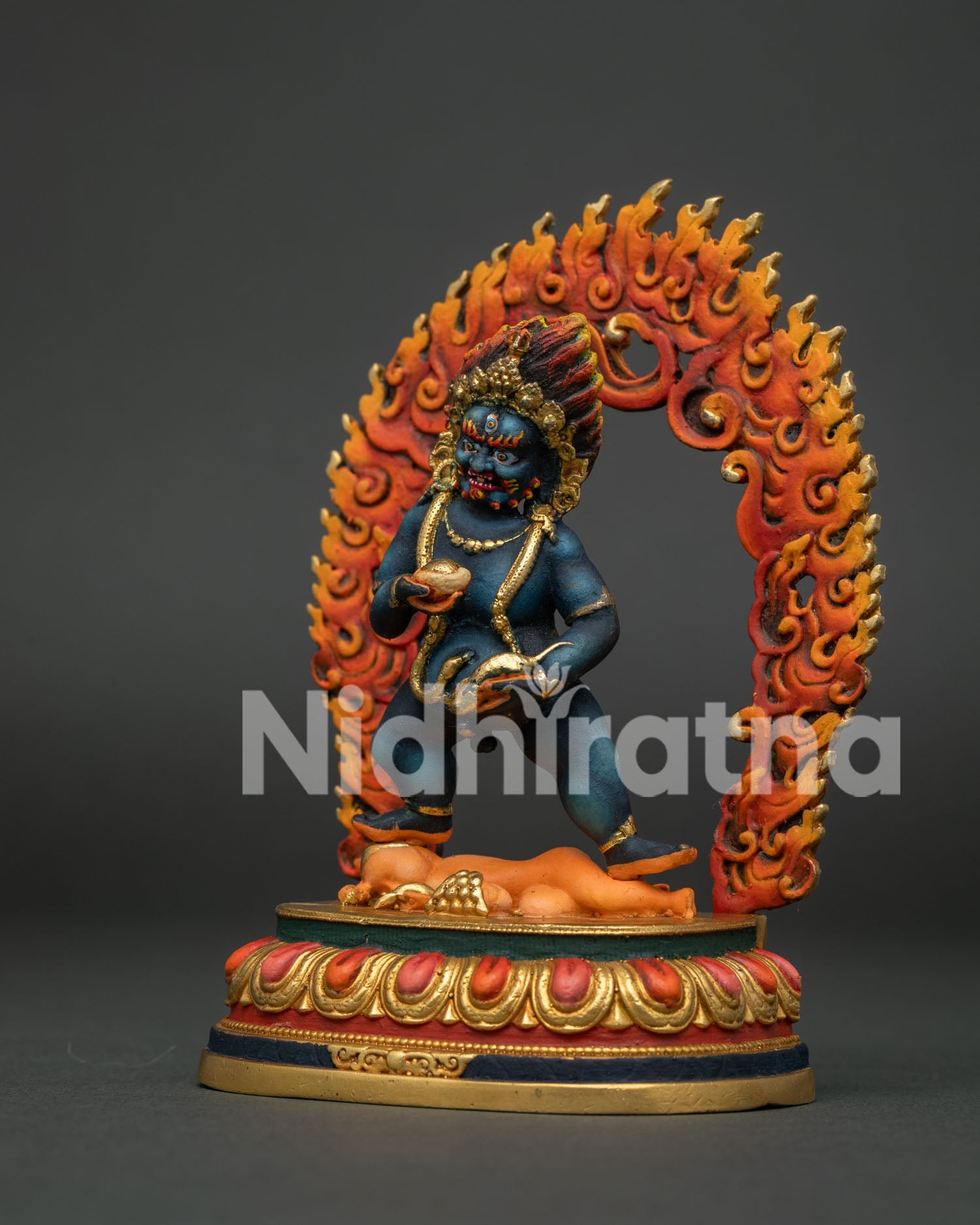 Black Dzambhala Statue
