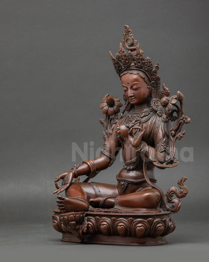 Green Tara Statue