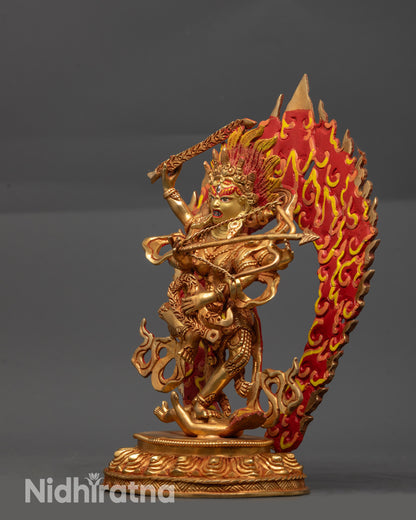 Hand-Carved Dakini Kurukulla Statue | Buddhist Goddess Sculpture