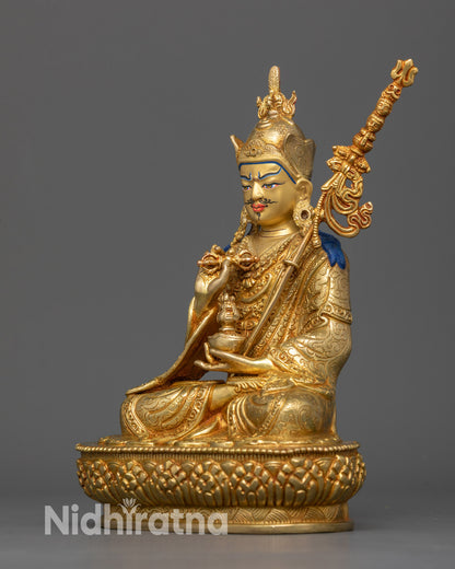 Guru Rinpoche: The Lotus Master in 24K Gold