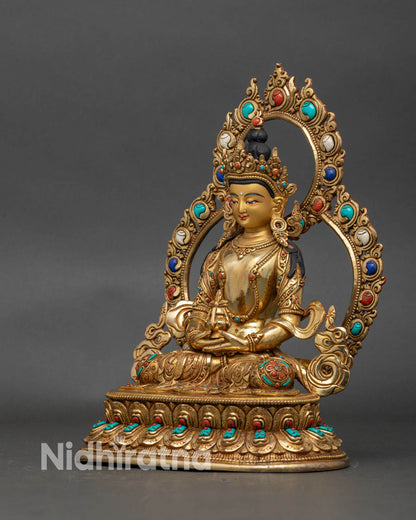 Amitayush Statue - Nepalese Art for Blessings and Longevity