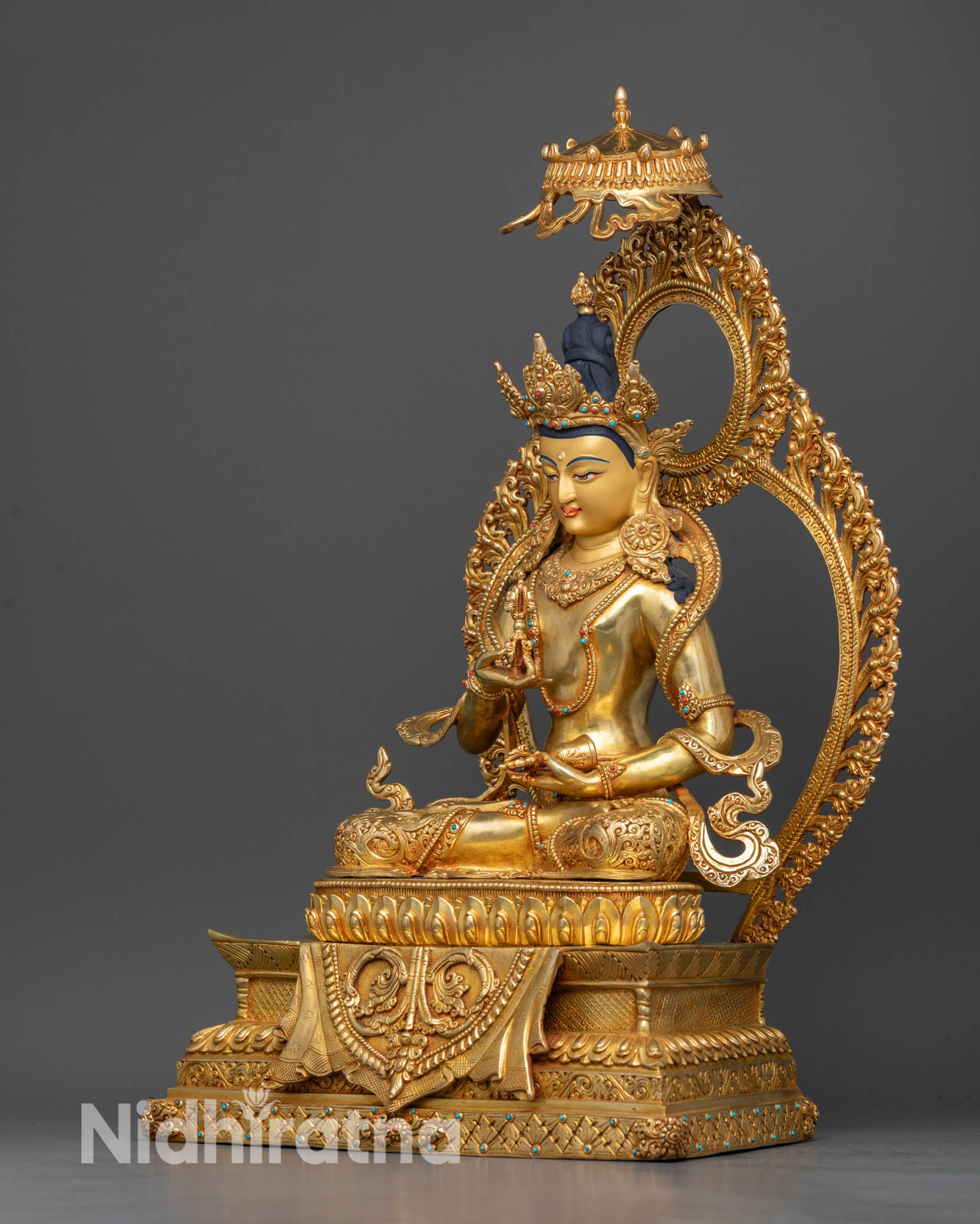 Vajrasattva in a Throne: Exquisite Symbol of Purification
