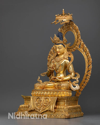 Vajrasattva in a Throne: Exquisite Symbol of Purification