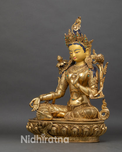 Blessed Green Tara Statue for Spiritual Awakening