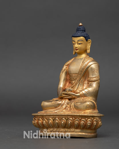 Amitabha Buddha Statue | Himalayan Meditation Figure with Seat