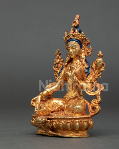Green Tara Statue – Handcrafted Buddhist Goddess Figure