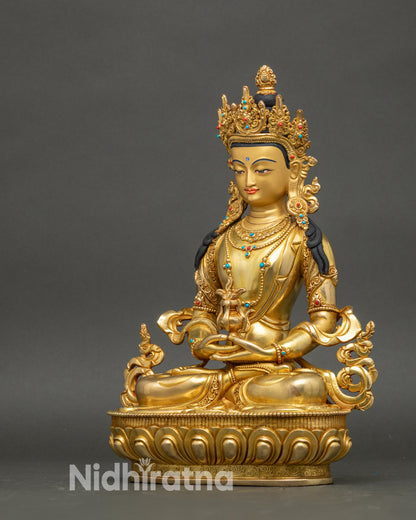 Authentic Amitayus Bodhisattva Statue for Spiritual Well Being