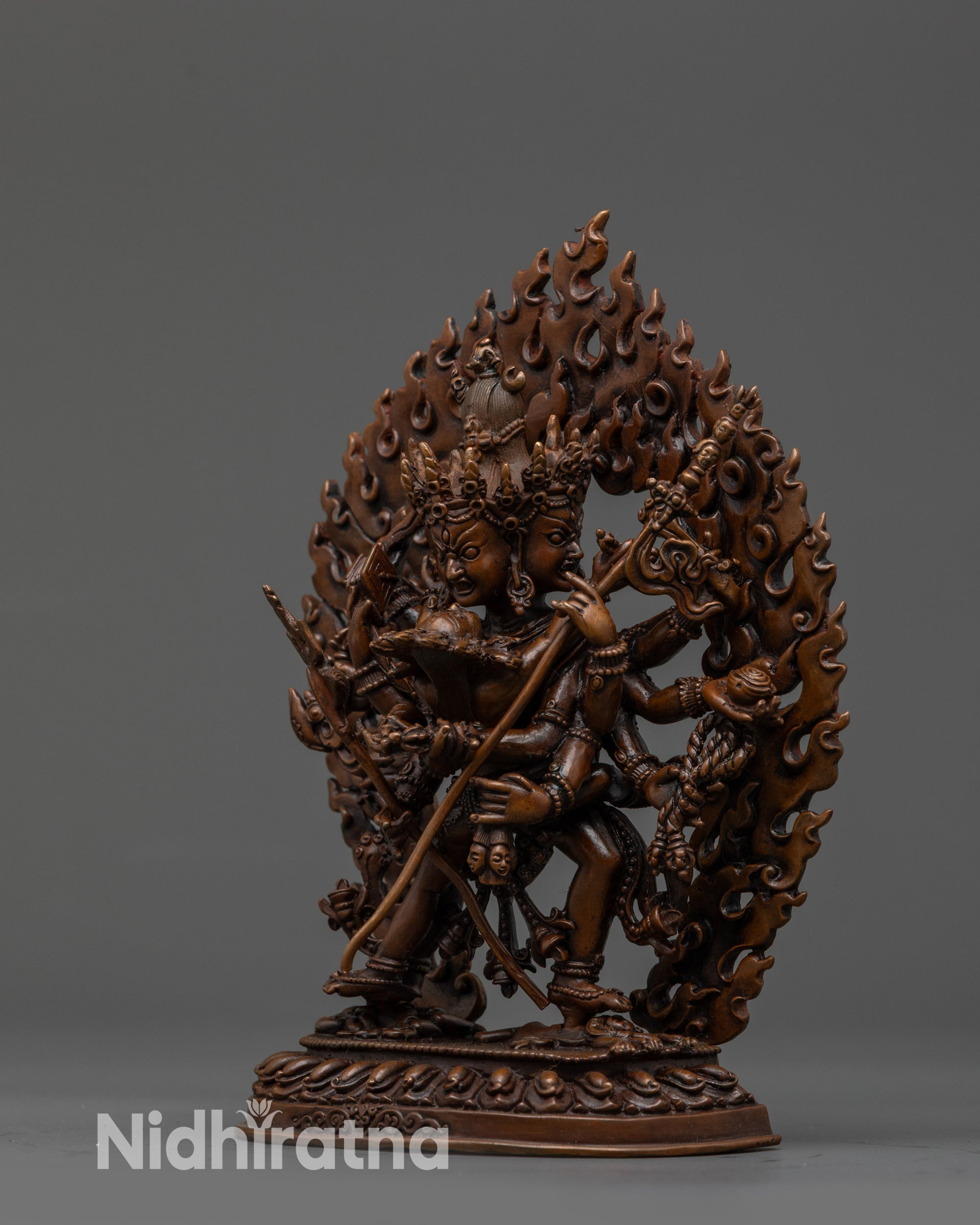 Authentic Chakrasamvara Statue | Machine-Crafted Buddhist Sculpture