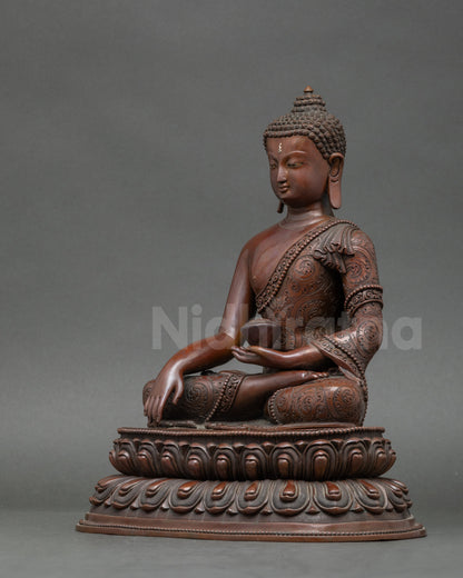 Triple Buddha Statue Set | Handcrafted Himalayan Spiritual Sculpture