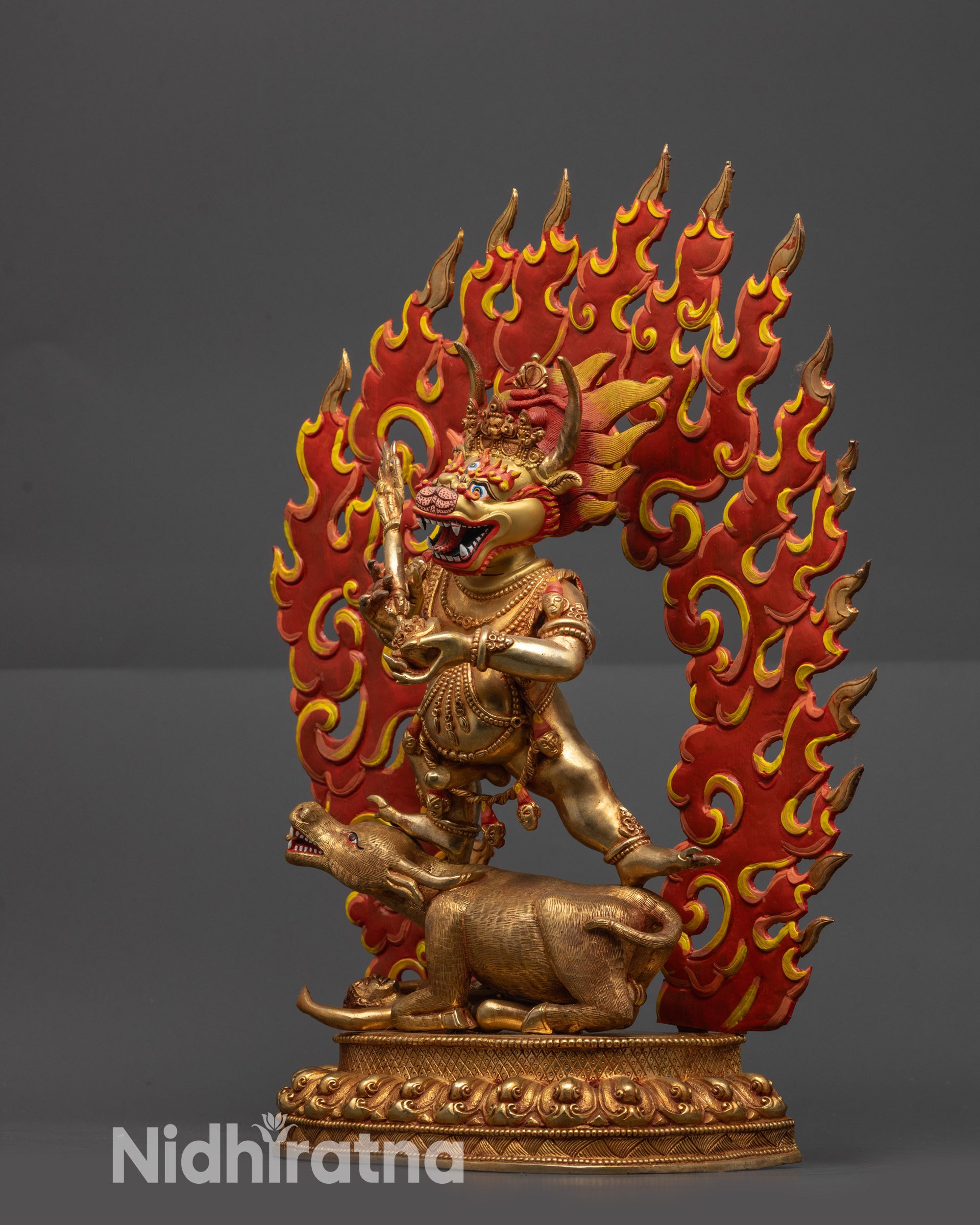 Sacred Yamantaka Sculpture | Yidam Deity for Meditation