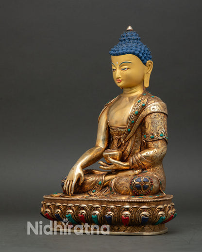 Shakyamuni Buddha Statue | Handmade Nepalese Meditation Art
