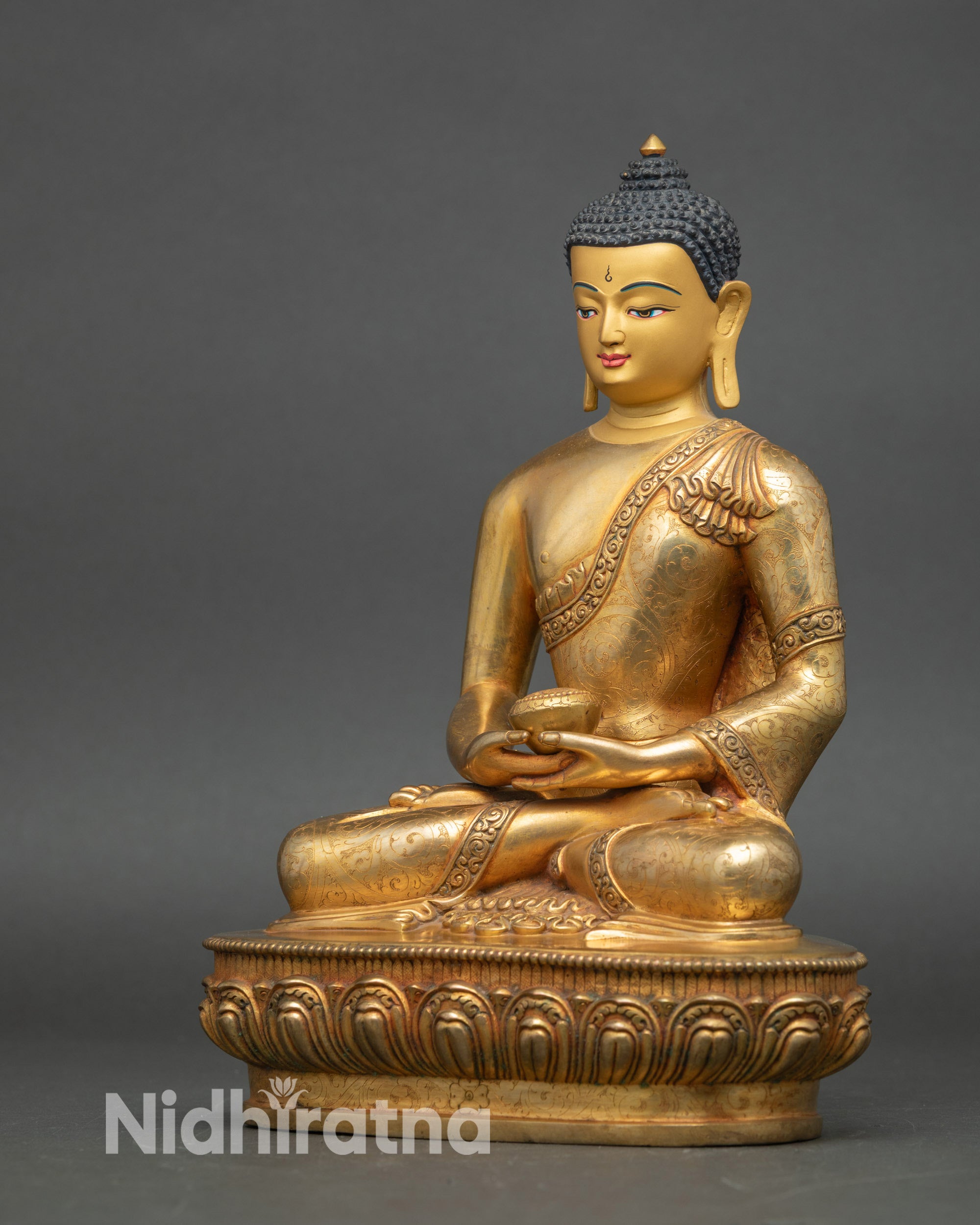 Amitabha Buddha Statue | Traditional Nepalese Buddhist Sculpture